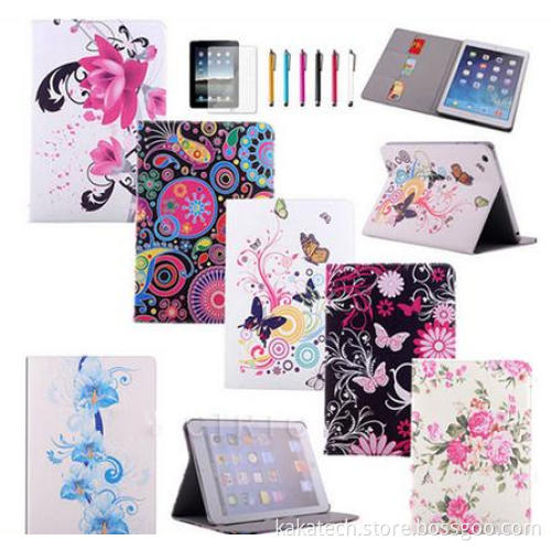 Cute PU Stand Leather Flip Tablet Cover for iPad Air